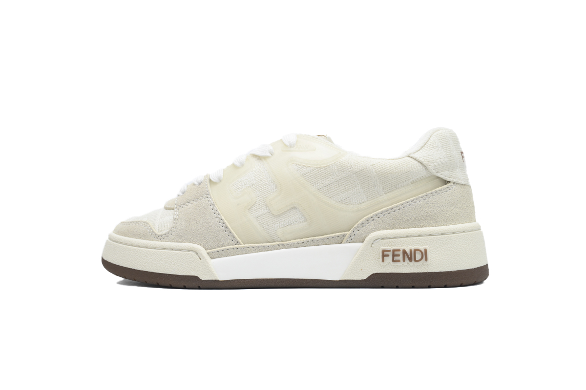 EM Sneakers Fendi Match White Ivory Dove Grey