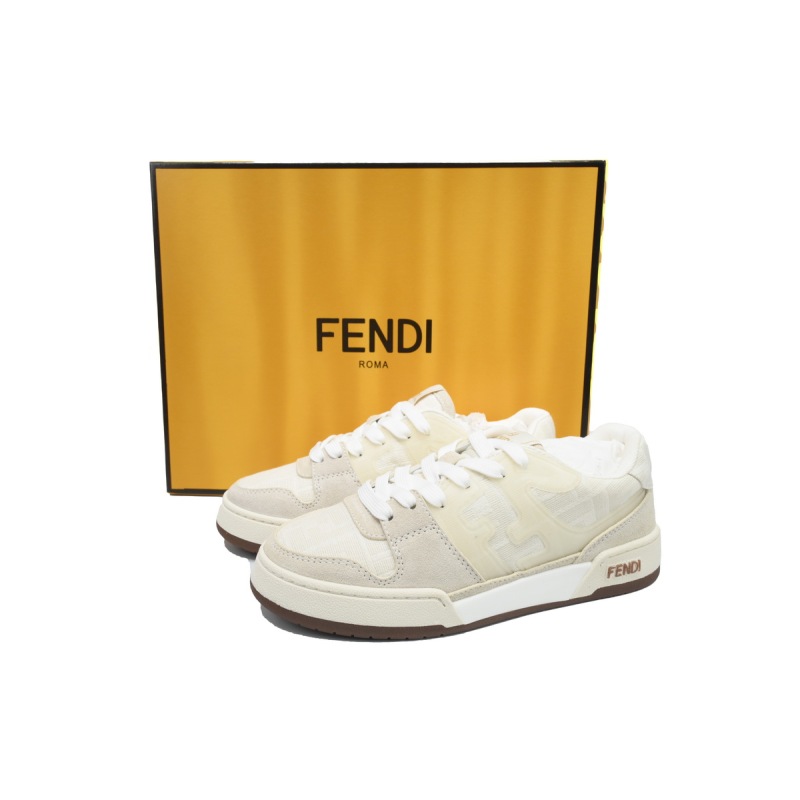 EM Sneakers Fendi Match White Ivory Dove Grey