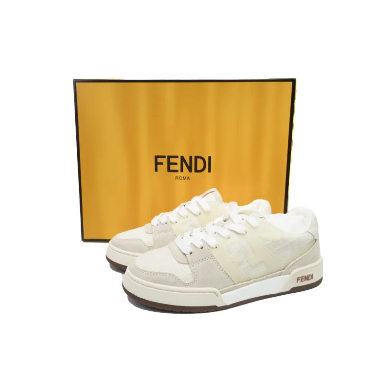 EM Sneakers Fendi Match White Ivory Dove Grey