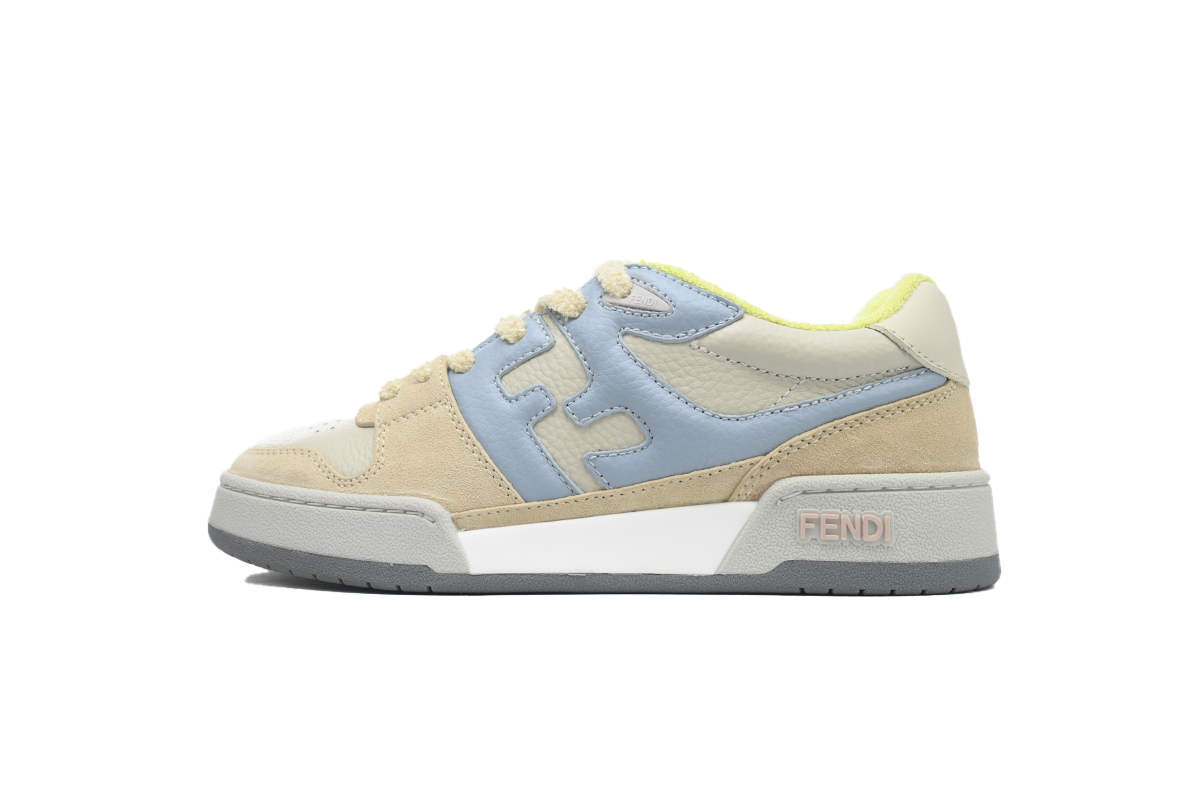 EM Sneakers Fendi Match Yellow Suede