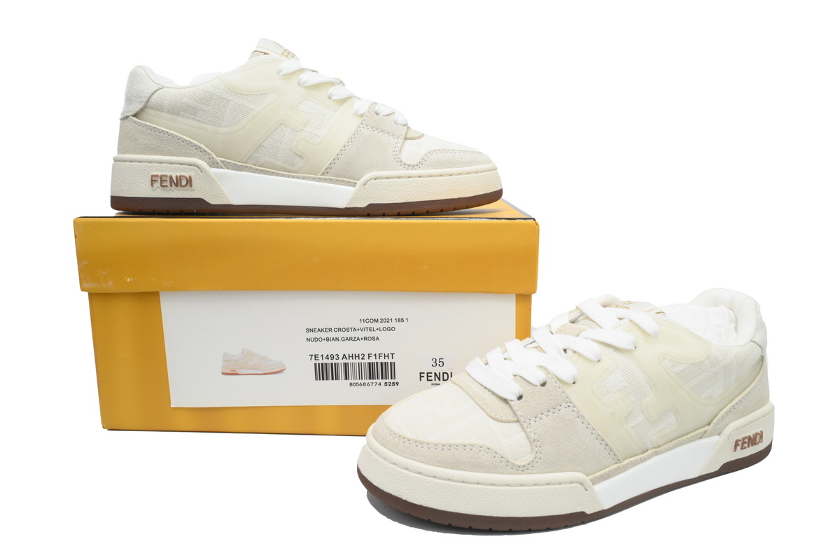 EM Sneakers Fendi Match Yellow Suede