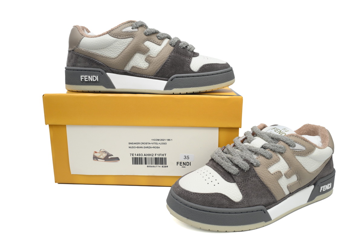 EM Snekers Fendi Match Black White Brown 