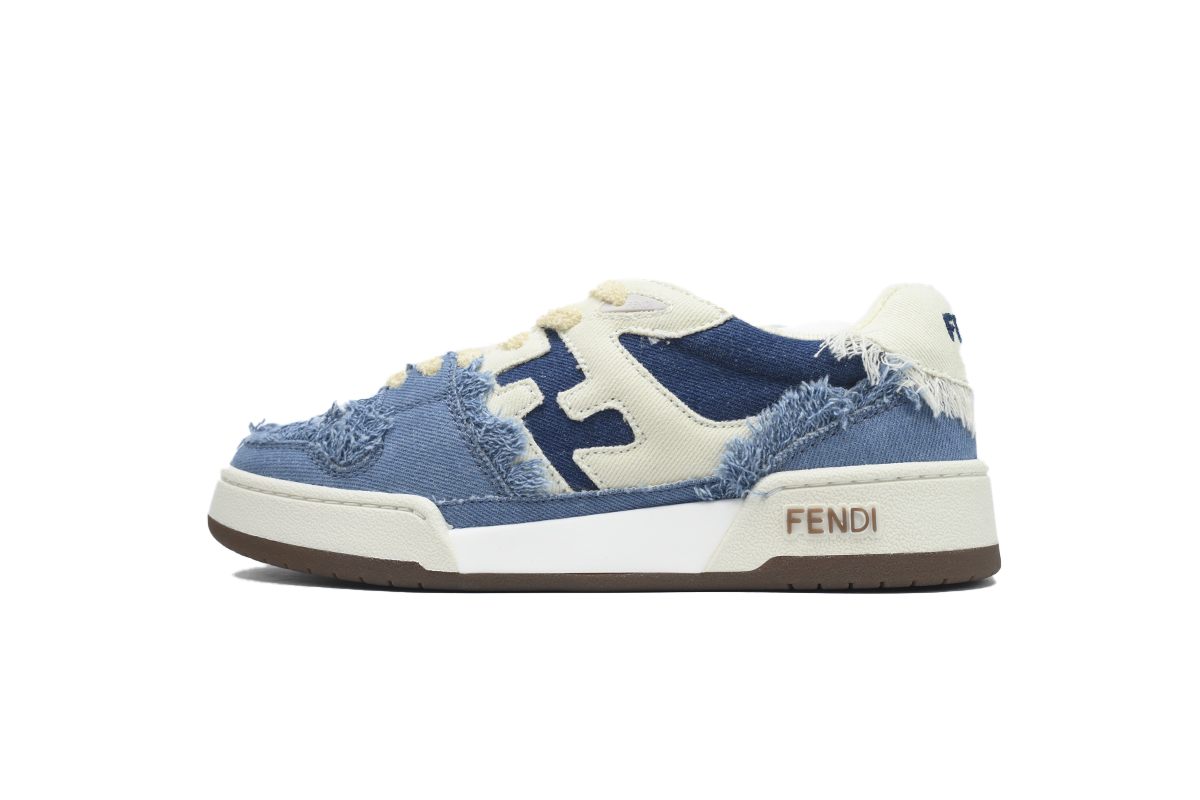 EM Sneakers Fendi Match Blue Jeans
