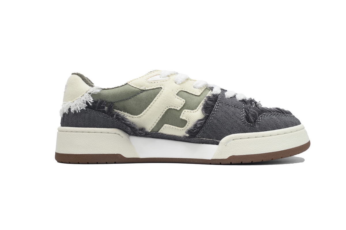 EM Sneakers Fendi Match Green Jeans