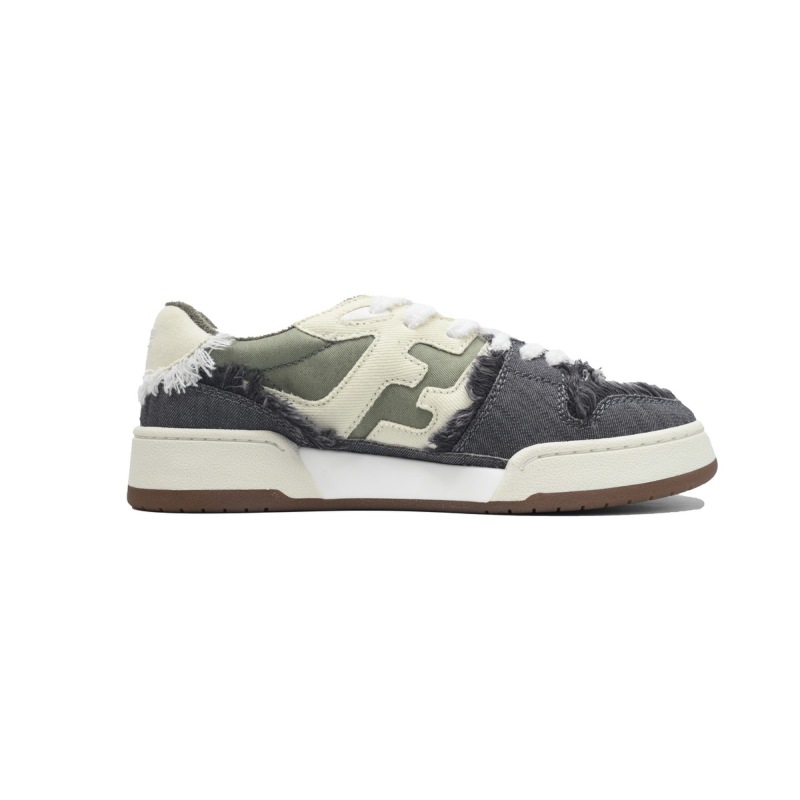 EM Sneakers Fendi Match Green Jeans
