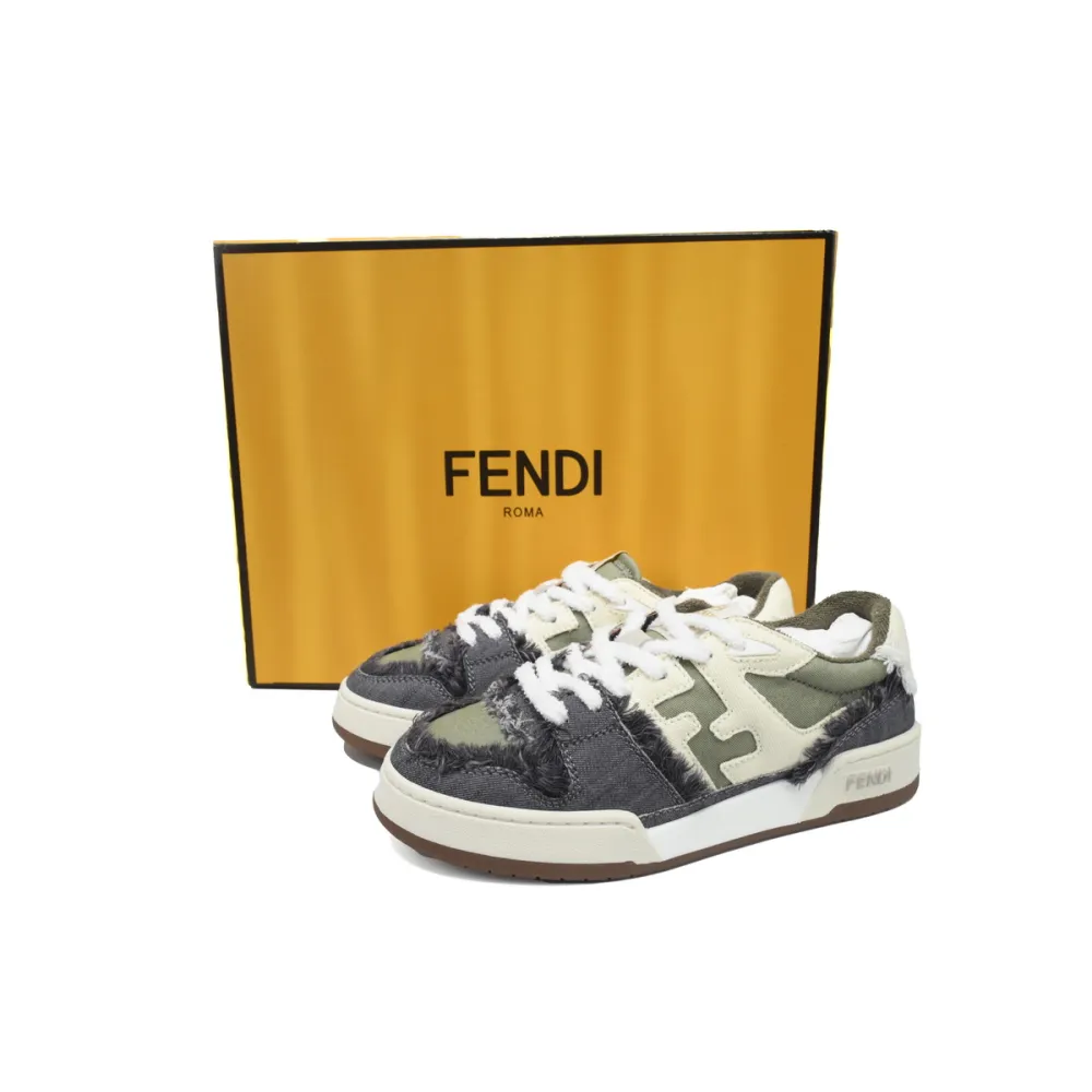 EM Sneakers Fendi Match Green Jeans