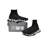 EM Sneakers Balenciaga Speed Graffiti Black White