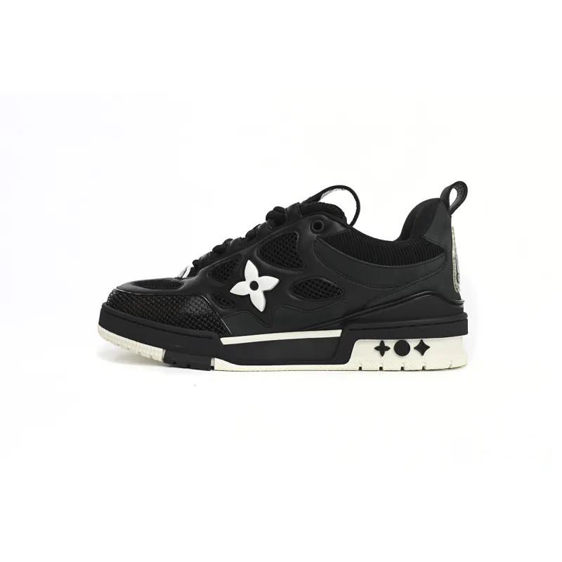 EM Sneakers Louis Vuitton LV Skate Sneaker Black White