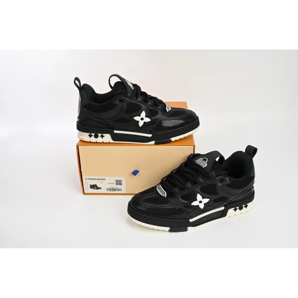 EM Sneakers Louis Vuitton LV Skate Sneaker Black White