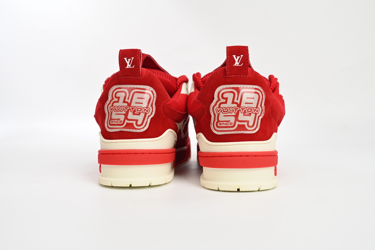 EM Sneakers Louis Vuitton LV Skate Sneaker Red White