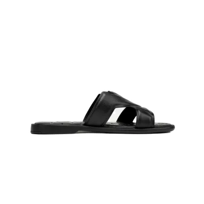 EM Sneakers Louis Vuitton Sandals Black Embossing 02