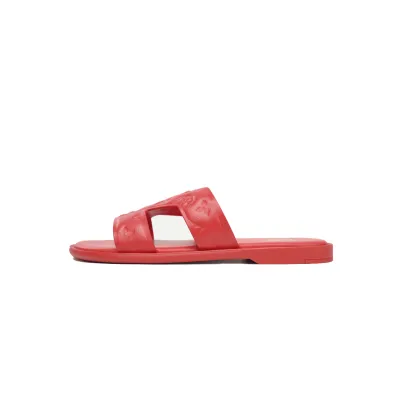 EM Sneakers Louis Vuitton Sandals Red Embossing 01