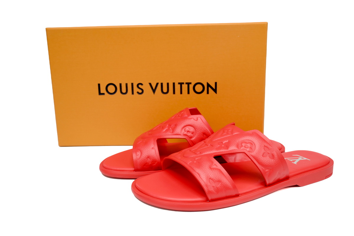 EM Sneakers Louis Vuitton Oasis Mules Red Embossing