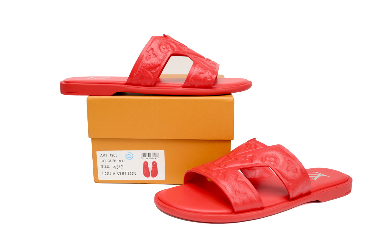 EM Sneakers Louis Vuitton Oasis Mules Red Embossing