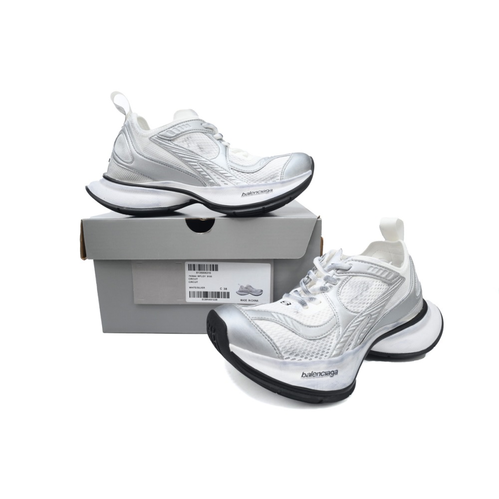 EM Sneakers Balenciaga Circuit Sneaker 'Worn-Out - White Silver'