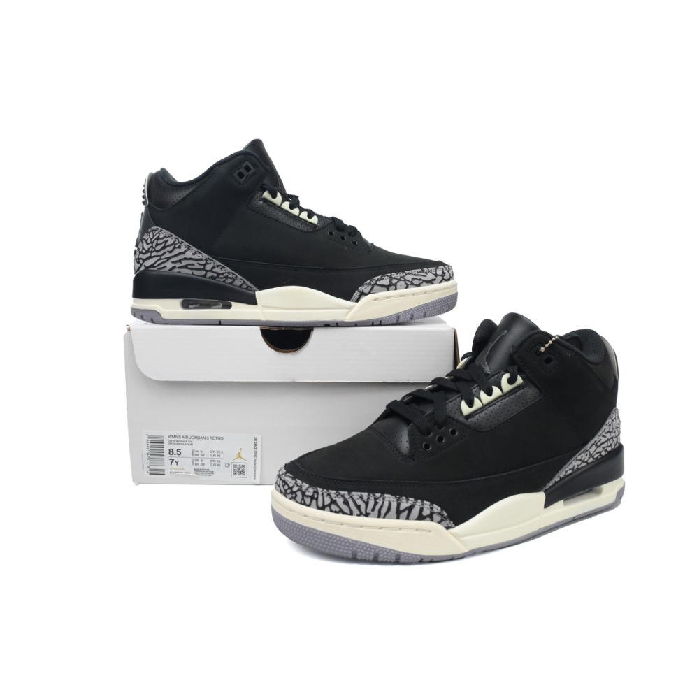 EM Sneakers Jordan 3 Retro Off Noir