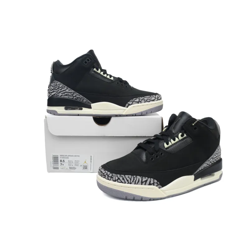 EM Sneakers Jordan 3 Retro Off Noir