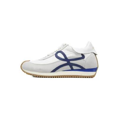 EM Snekaers Loewe Flow Runner White Blue 01