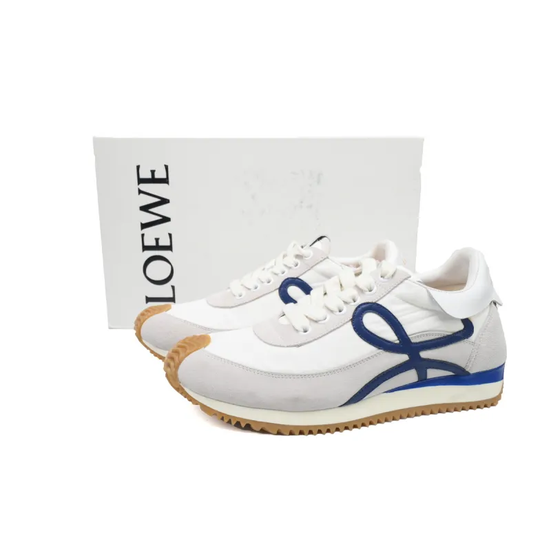 EM Snekaers Loewe Flow Runner White Blue