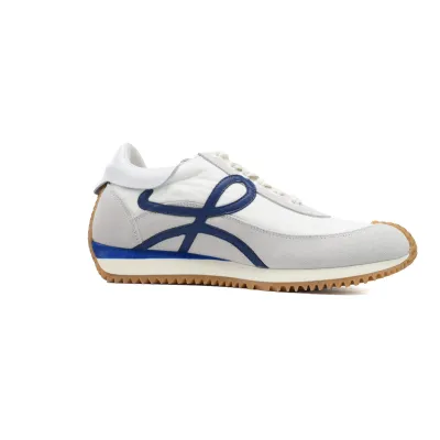 EM Snekaers Loewe Flow Runner White Blue 02