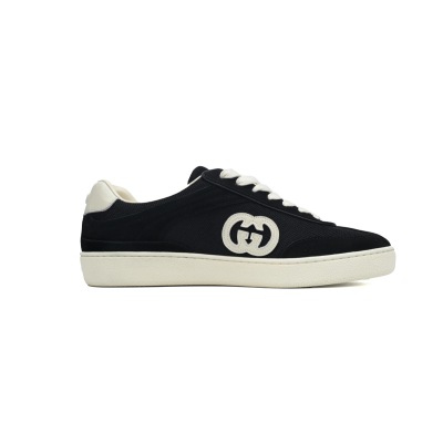 EM Sneakers Gucci Interlocking Black suede 02