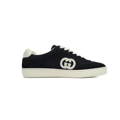 EM Sneakers Gucci Interlocking Black suede 02