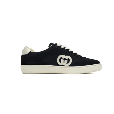 EM Sneakers Gucci Interlocking Black Suede 02