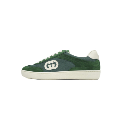 EM Sneakers Gucci Interlocking Green suede 01