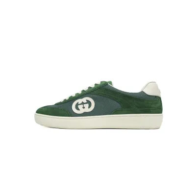 EM Sneakers Gucci Interlocking Green suede 01