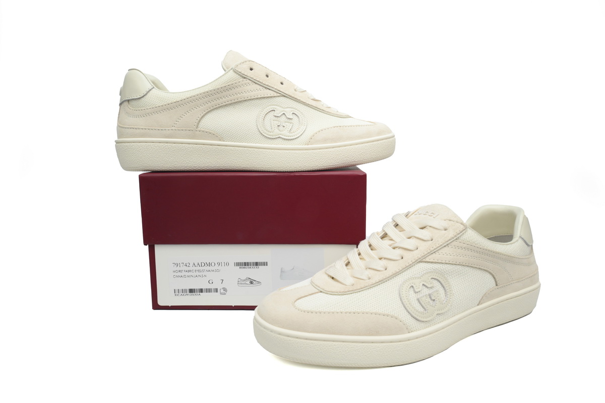 EM Sneakers Gucci Interlocking White Suede