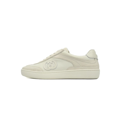 EM Sneakers Gucci Interlocking White Suede 01