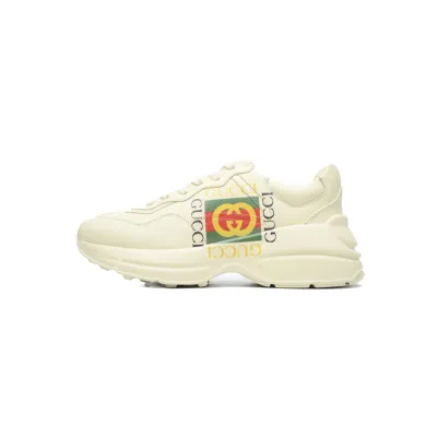 EM Sneakers Gucci Rhyton Logo Ivory 01