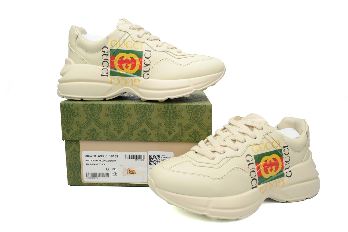 EM Sneakers Gucci Rhyton Logo Ivory