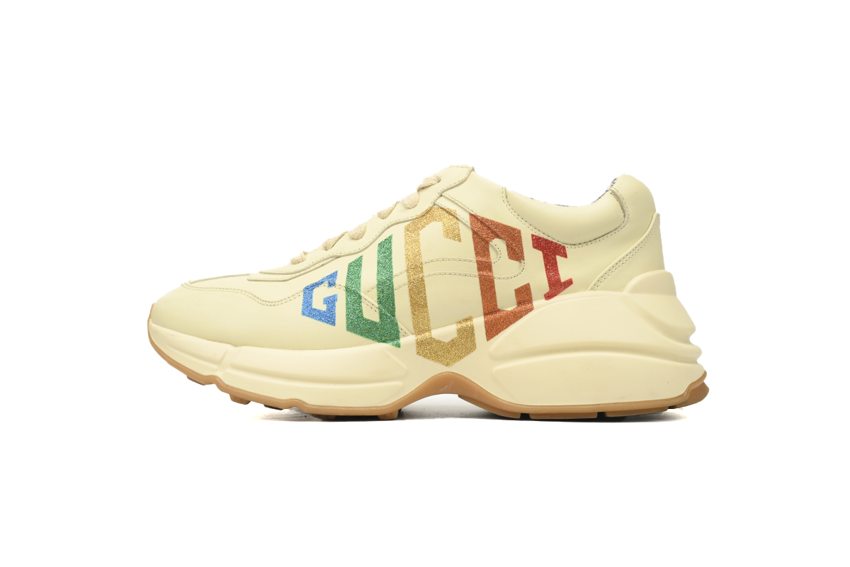 EM Sneakers Gucci Rython Rainbow Glitter 