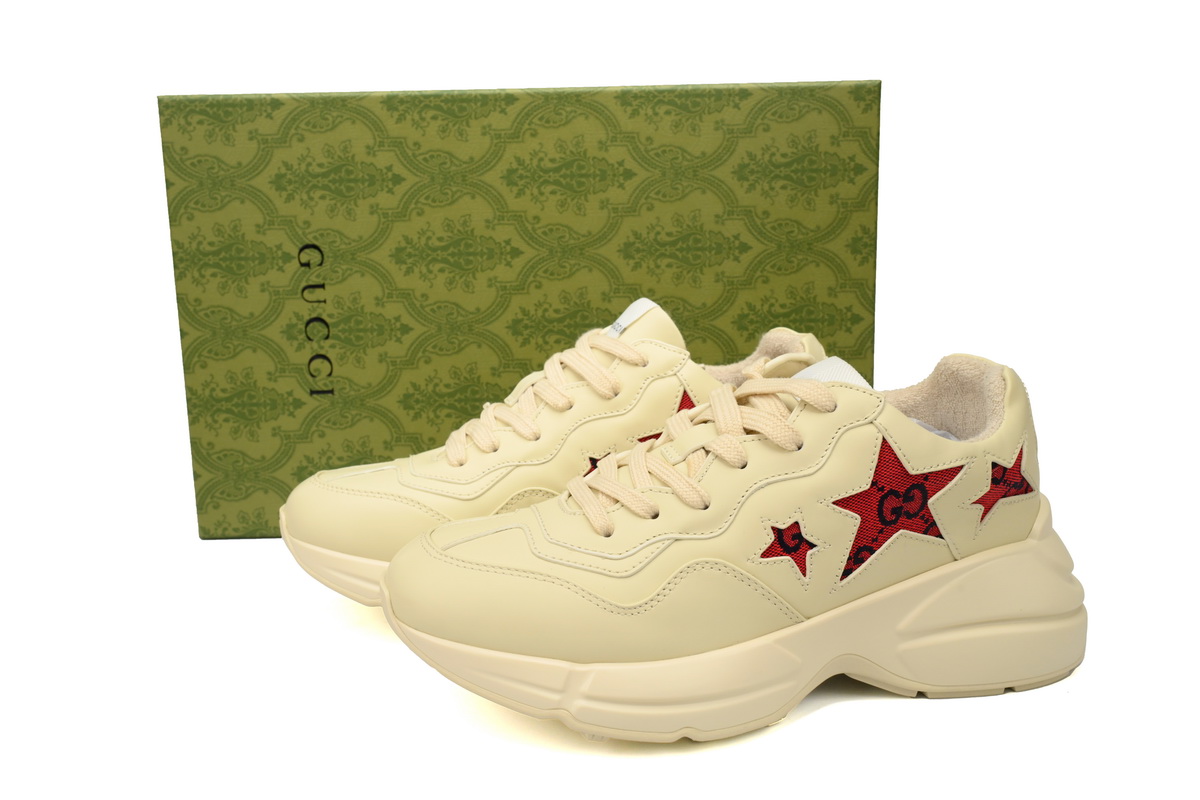 EM Sneakers Gucci Rython Stars Red