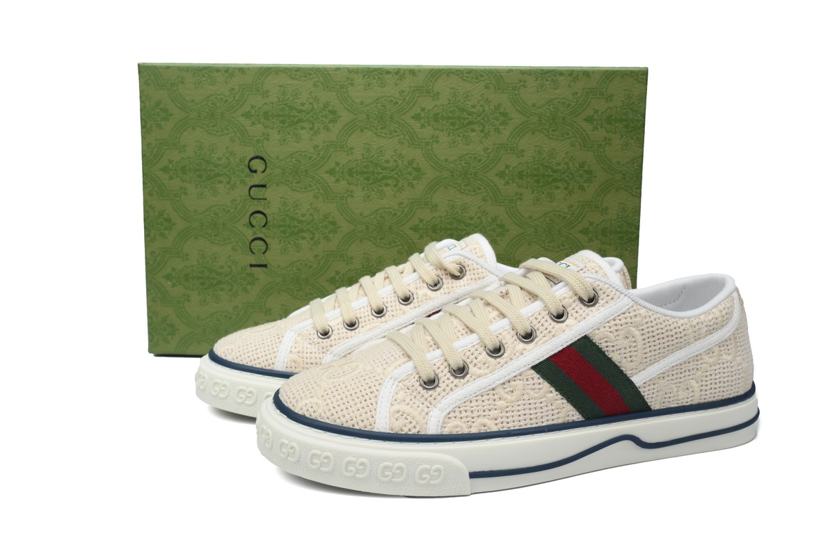 EM Sneakers Gucci Tennis 1977 GG Logo White Multi