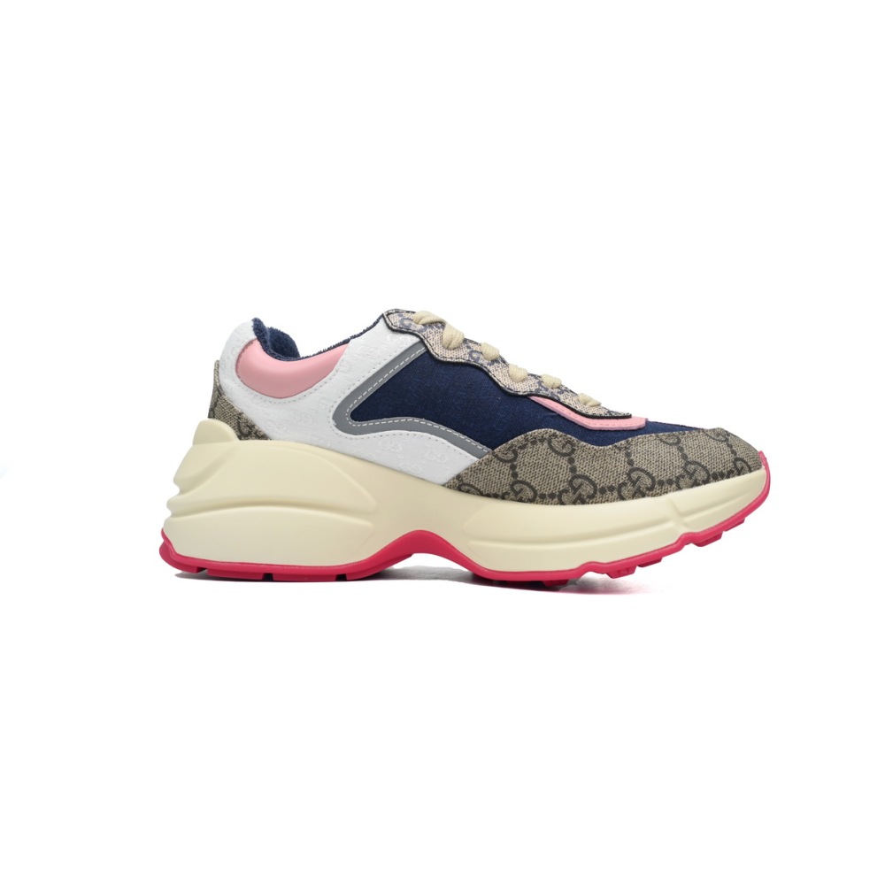 EM Sneakers Gucci Rython Beige Ebony Pink
