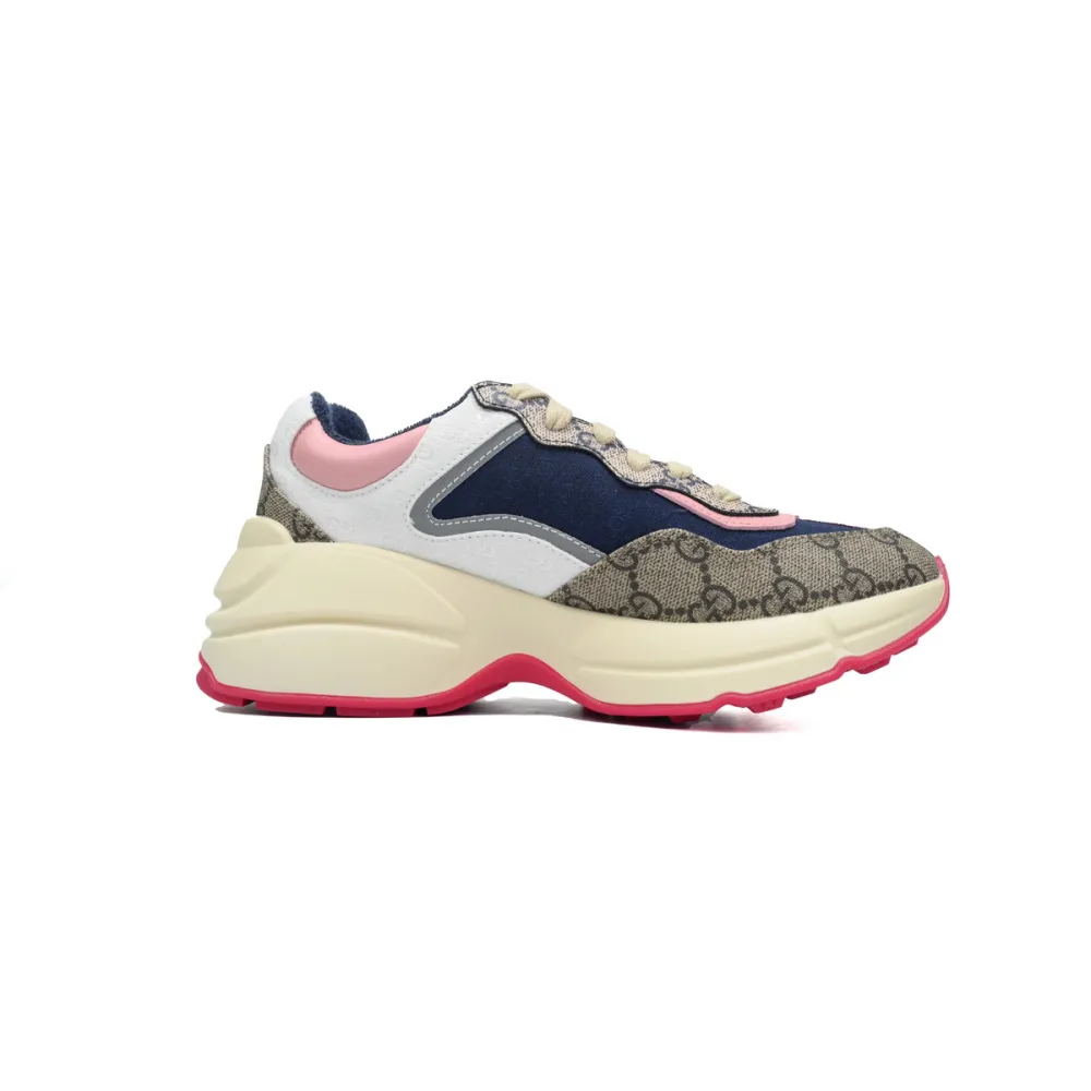 EM Sneakers Gucci Rython Beige Ebony Pink