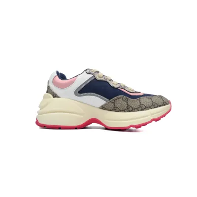 EM Sneakers Gucci Rython Beige Ebony Pink 02