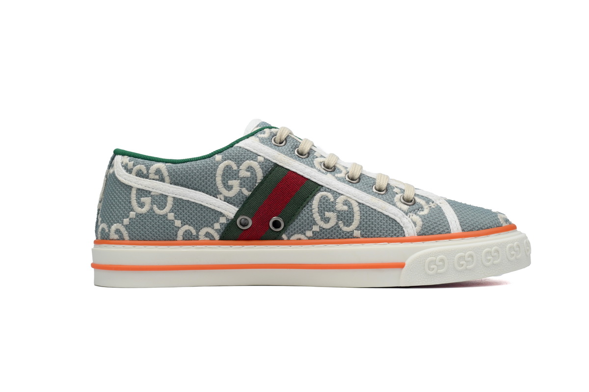 EM Sneakers Gucci Tennis 1977 GG Logo Light Biue