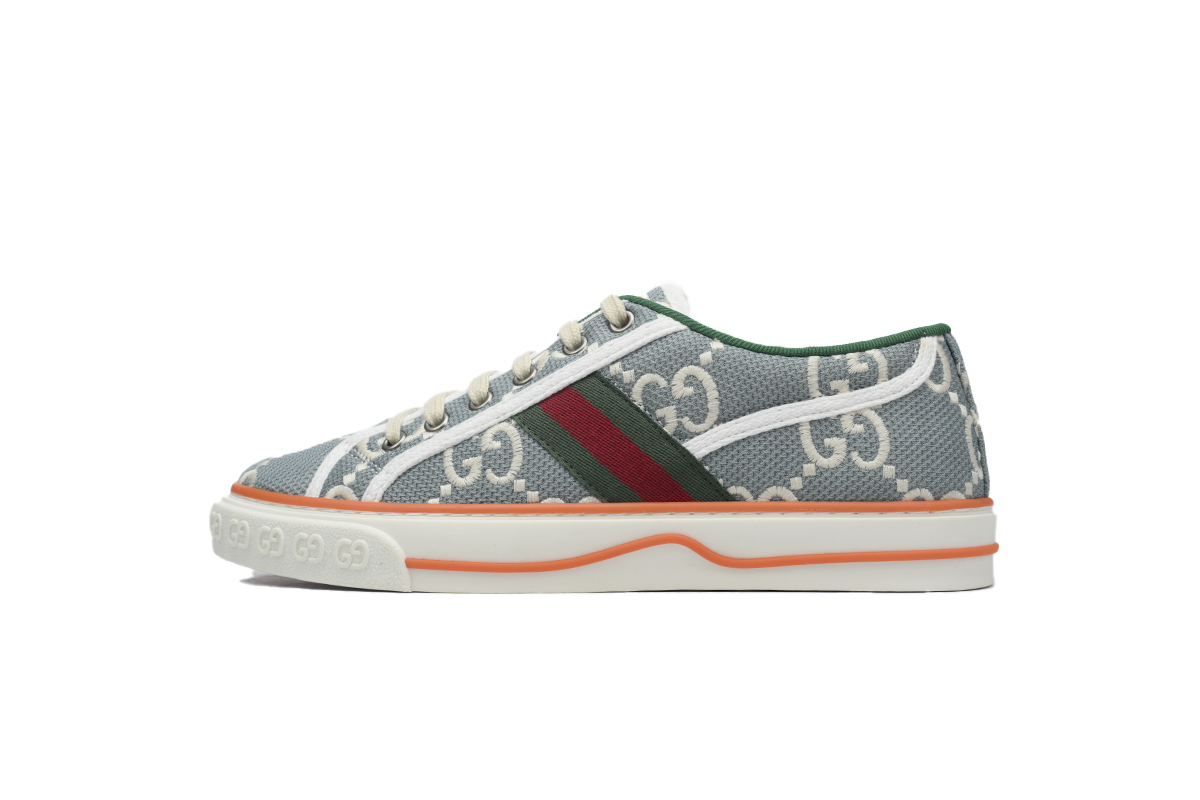 EM Sneakers Gucci Tennis 1977 GG Logo Light Biue