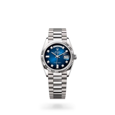 EM Sneakers Rolex Day-Date 128239 Blue Dial 01
