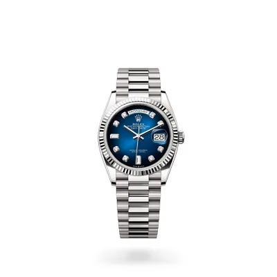 EM Sneakers Rolex Day-Date 128239 Blue Dial 01