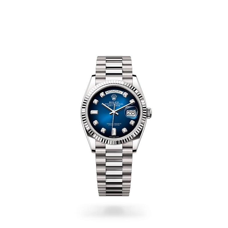 EM Sneakers Rolex Day-Date 128239 Blue Dial