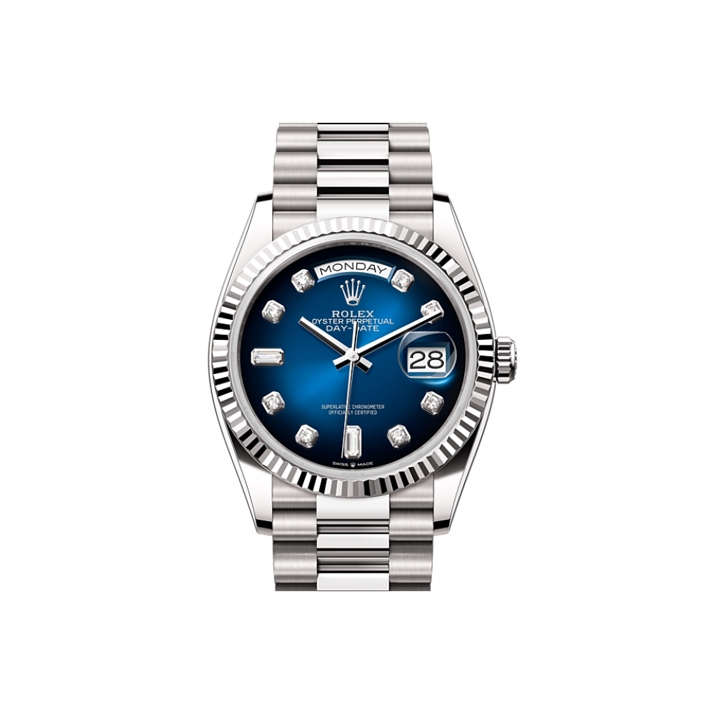 EM Sneakers Rolex Day-Date 128239 Blue Dial