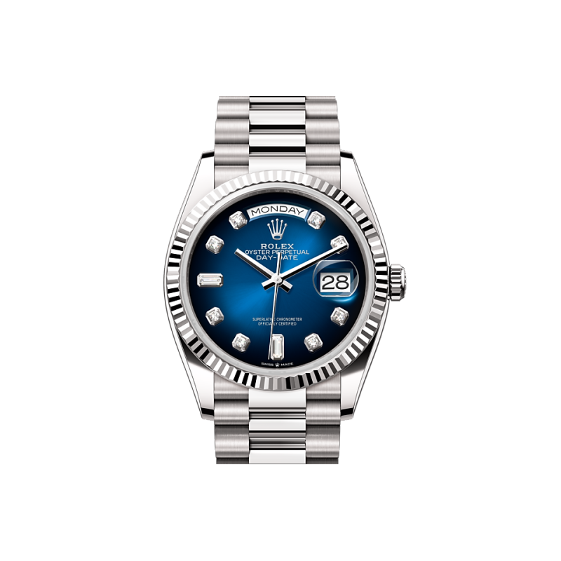 EM Sneakers Rolex Day-Date 128239 Blue Dial