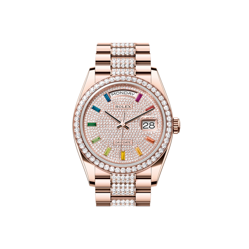 EM Sneakers Rolex Day-Date 128345RBR Diamond Dial