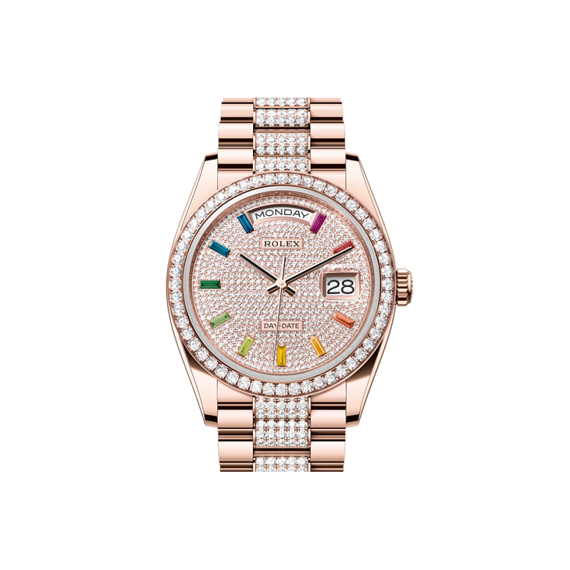 EM Sneakers Rolex Day-Date 128345RBR Diamond Dial