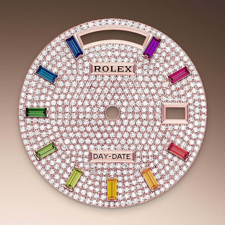 EM Sneakers Rolex Day-Date 128345RBR Diamond Dial