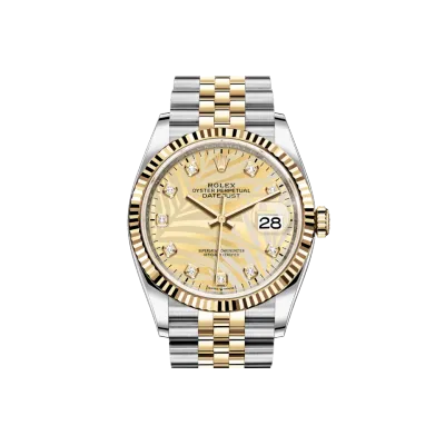 EM Sneakers Rolex Datejust 126233 Gold Diamond Dial 02